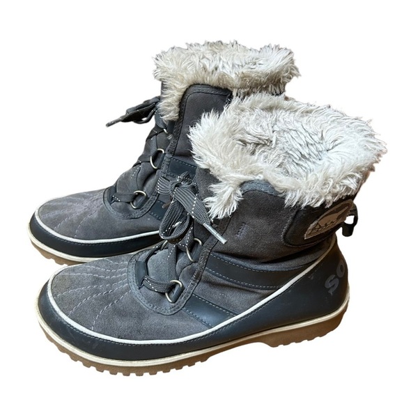 SOREL Womens Tivoli Winter Boots- Quarry Grey- Size 8.5 - Picture 3 of 9